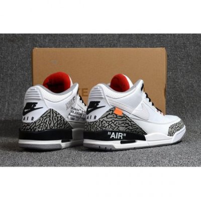 Nike Erkek Air Jordan 3 Beyaz Basketbol Ayakkabısı Türkiye - RS8PSWZ0